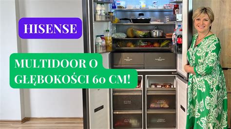 Lodówka Hisense RQ768N4GBE idealnie dopasowany multidoor z szufladą