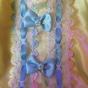 Pale Lemon Blue Trim Girly Sissy Bikini Panties Satin Knickers Medium Up To XXL Etsy