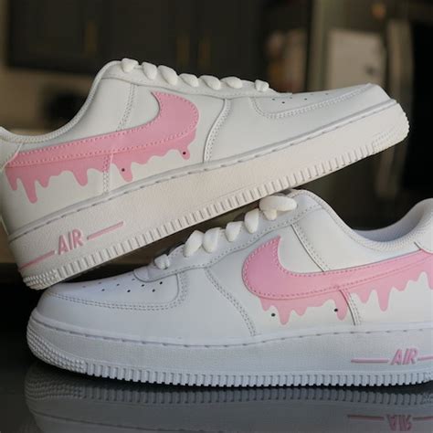 Custom Nike Air Force 1 Drip Any Color Drip Nike Drip Air Etsy