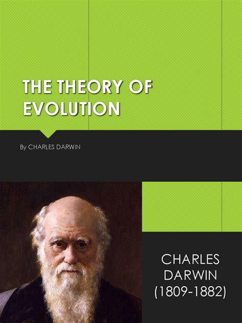 The Theory of Evolution | PDF