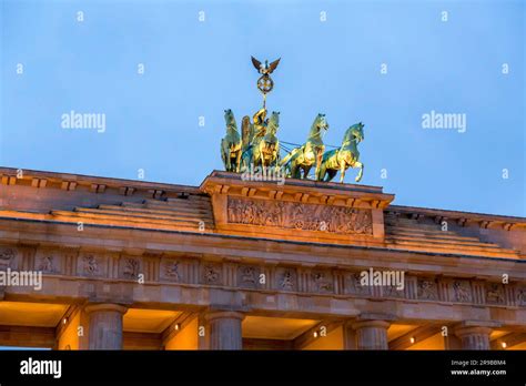 Das berühmte Wahrzeichen des Brandenburger Tors oder Brandenburger Tors