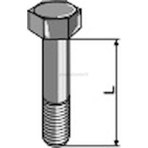 Boulon T Te Hexagonale Filet Partiel Adaptable Sans Crou