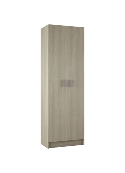 Armadio Multiuso 2 Ante Effetto Legno Rovere 59x37h180 Cm Salem