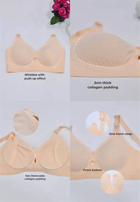 Kiss Tell Premium Alina Seamless Nursing Bra In Nude Buy Kiss Tell Online ZALORA