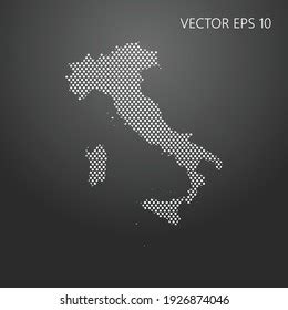 Pixel Map Italy Vector Dotted Map Stock Vector Royalty Free