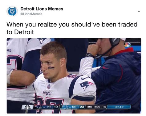 How that feel Gronk?? : r/detroitlions