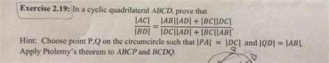 Answered Exercise 2 19 In A Cyclic Bartleby