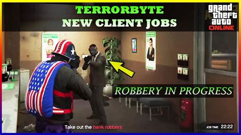 Gta Online Terrorbyte Client Job Robbery In Progress Youtube