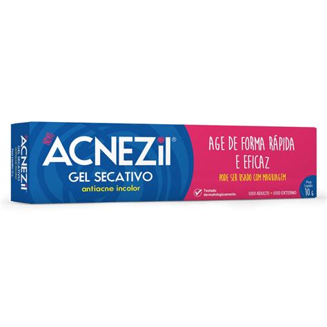 Acnezil Gel Secativo Antiacne Para Cravos E Espinhas G No Shoptime