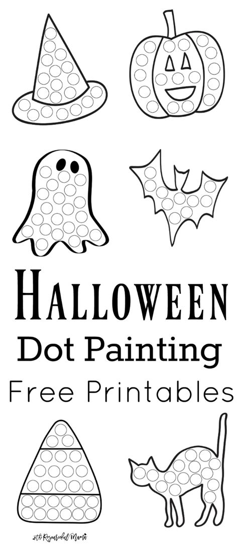 21 Halloween Dot Paint Printables For You