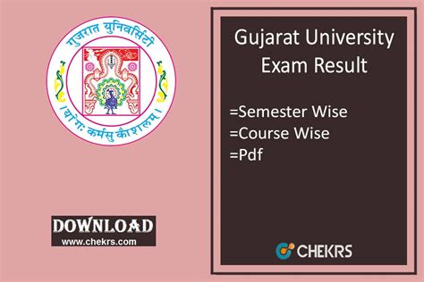 Gujarat University Result 2024 - BA BSc BCom Sem 2 4 6 Results