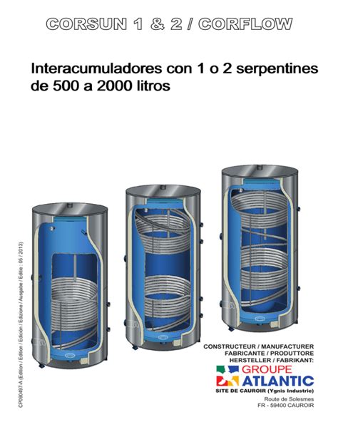 Interacumuladores Con O Serpentines De A