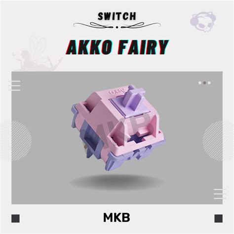 READY STOCK Akko Fairy Silent Linear Switch For Mechanical Or Gaming