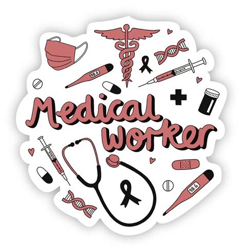 Medical Worker Sticker Medical Stickers Nurse Stickers Doctor Stickers