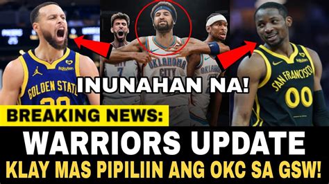 Klay Lilipat Sa Okc Thunder Iiwan Na Si Steph Status Ni Kuminga Sa