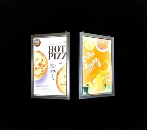 Restaurant Menu Light Box Display Frame With Led Light Restaurant Menu