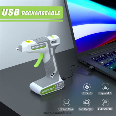 Workpro V Cordless Hot Melt Glue Gun Kit D R Vt Tool Pink White D R Vt Convenient