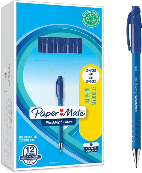 PAPER MATE Flexgrip Ultra Kugelschreiber Mit Kappe Mittlere Spitze 1