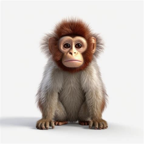 premium ai image realistic  cartoon monkey bjarke ingels inspired