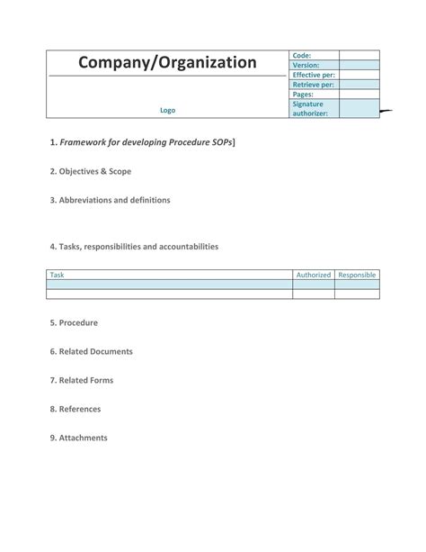 37 Best Standard Operating Procedure (SOP) Templates