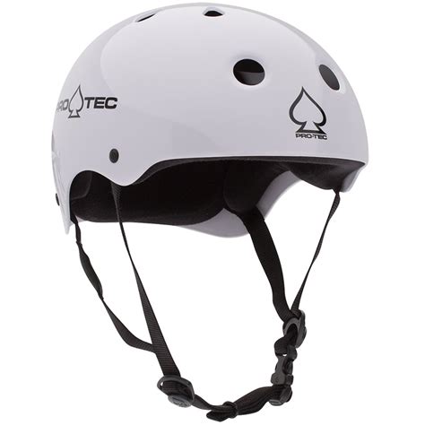 Pro-Tec Classic Helmet in Gloss White | Boardertown AU