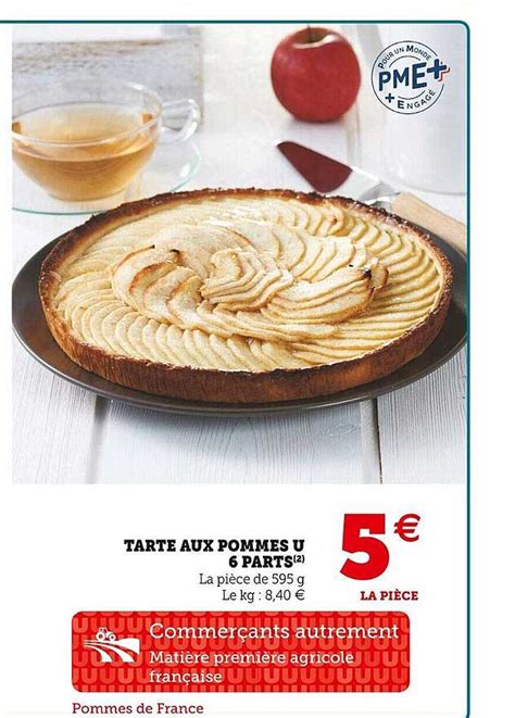 Promo Tarte Aux Pommes U Parts Chez Hyper U Icatalogue Fr