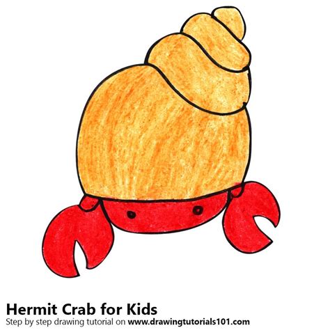 Hermit Crab Drawing | Free download on ClipArtMag