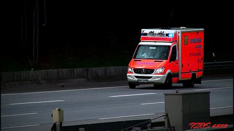 Einsatzfahrt Auf Autobahn RTW Hamburg YouTube