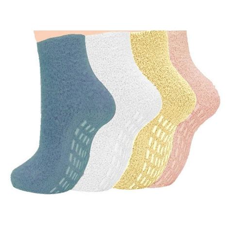 Fuzzy winter slipper socks for women - Non-Slip Grip Socks Warm Fleece Socks Non Skid Socks ...