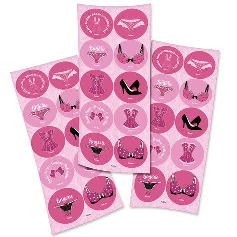 ADESIVO REDONDO FESTA CHÁ DE LINGERIE UNIDADES FESTCOLOR LOJA DO ABENÇOADO Loja do