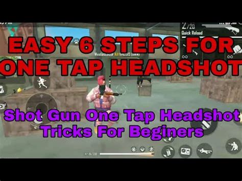 Easy 6 Steps For One Tap Headshot To Learn In Seven Days Free Fire