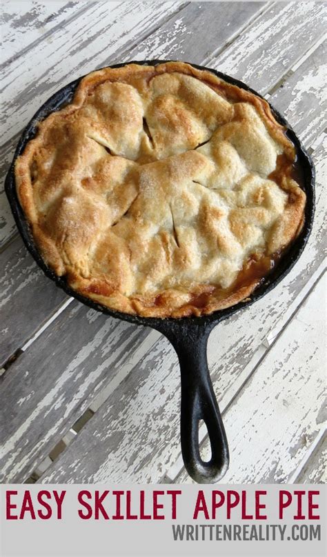 Easy Skillet Apple Pie Recipe Written Reality