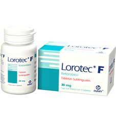 Lorotec F Ketorolaco Dolor Tabletas Maver Rx Traumatologia