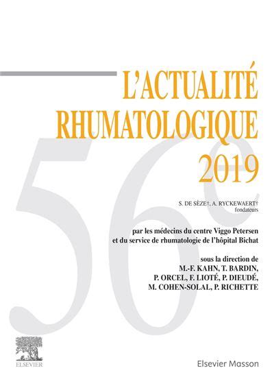 L actualité rhumatologique 2019 cartonné Marcel Francis Kahn