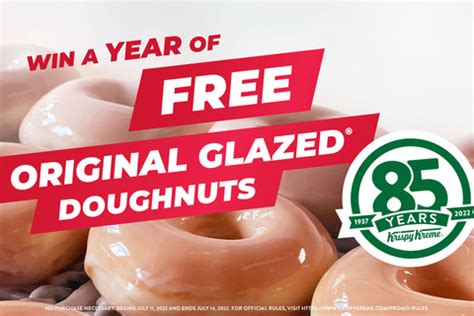 Krispy Kreme Celebrates Th Birthday By Giving Away Years Of