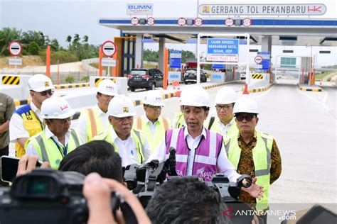 Presiden Jokowi Resmikan Jalan Tol Pekanbaru Dumai Ini Harapannya