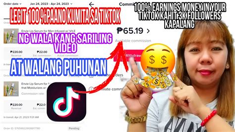 Paano Kumita Ng Pera Sa TikTok Ng Wala Kang Reel Video At Puhunan Legit