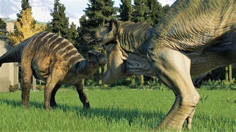 BULL REX JP3 VS IGUANODON Dominion Jurassic World Evolution 2