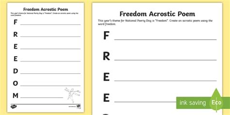 freedom acrostic poem