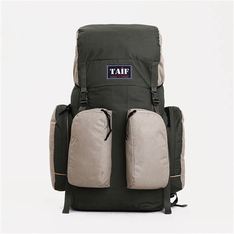 Рюкзак туристический на клапане, Taif, 60 л, 2 наружных кармана, цвет ...