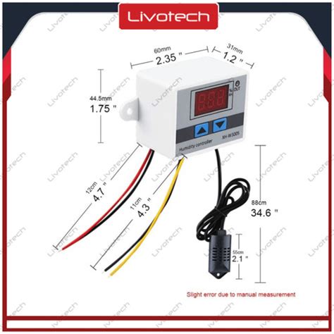 Jual Hygrostat Digital XH W3005 220V AC Humidity Controller Kelembaban