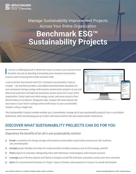 Sustainability Projects - Benchmark Gensuite