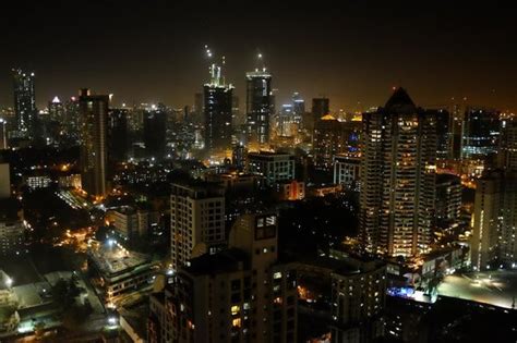 Aer Lounge Night View Over Mumbai Picture Of Aer Mumbai Tripadvisor