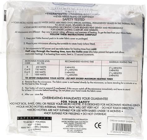 Hotties Microwave Hot Water Bottle Grey Sherpa Sheep Design Buy Now With Express