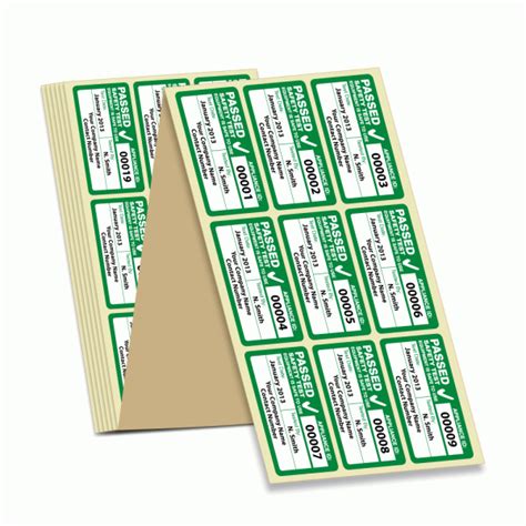 Green Personalised 4th Edition Passed PAT Test Labels | Label Bar