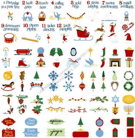 An Image Of Christmas And New Year S Related Materials From The Calendar 2007