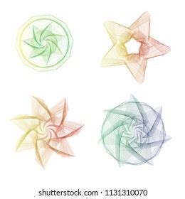 Geometric Linear Shapes Vector Illustration Stock Vector (Royalty Free ...