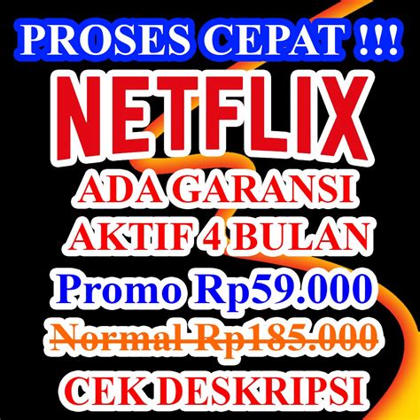 Jual AKUN NETFLIX PREMIUM 4 BULAN ANTI ON HOLD BERGARANSI 4 BULAN