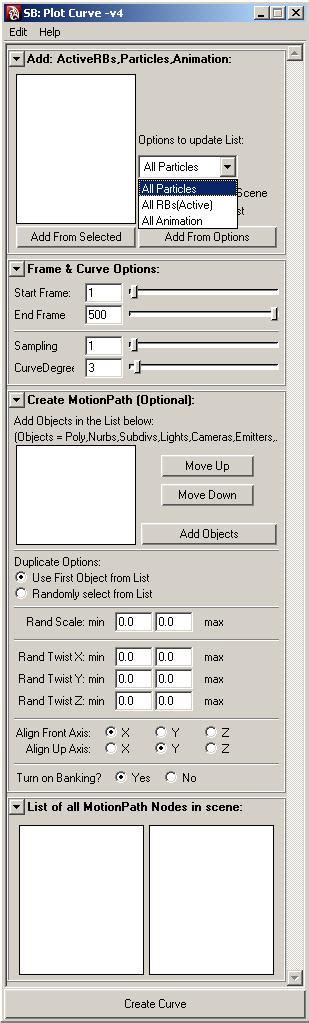 Maya Script "Plot Curve" for Maya - Free Dynamics Scripts / Plugins ...