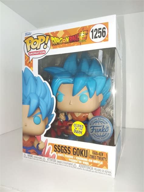 Ssgss Goku Kaioken Glow 1256 Dragón Ball Funko Pop De Segunda Mano Por